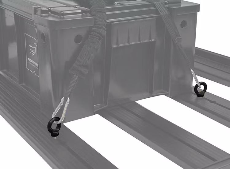 2st svarta M8 lastöglor till Front Runners takplattformar