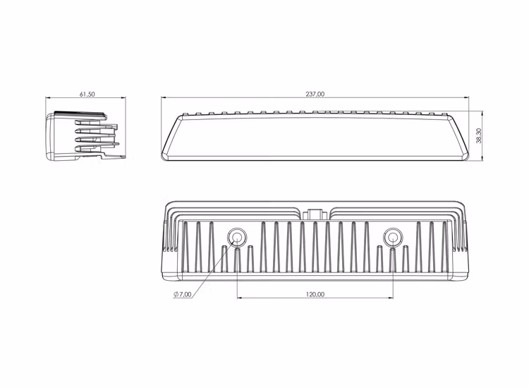 Tyri LED arbetsbelysning VL6 1800lm 12-48V