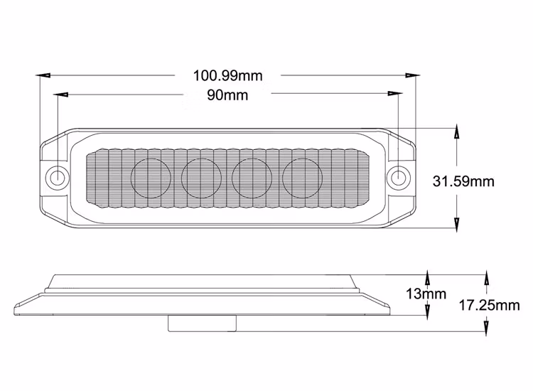 Briodlights Alert blixtljus dubbelblixt mini