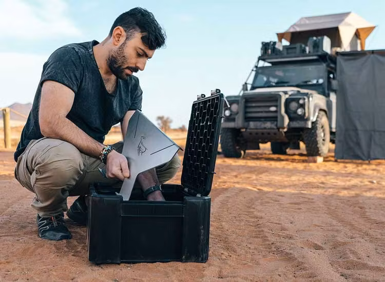 BBQ Grill & Wolfpack PRO kit för Front Runner takplattform