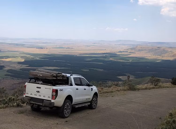 Front Runner Slimline II Bed Rack Kit för rolltop Ford Ranger Wildtrak