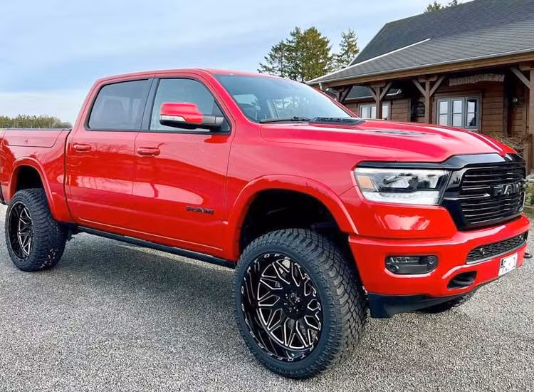 D55 Glossblack Milled 12x24 6/139,7 ET-42 aluminiumfälg