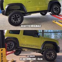 Extra långa stålomspunna bromsslangar Suzuki Jimny 2018+