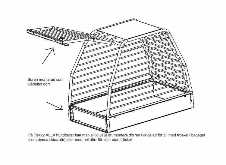 Hundbur Flexxy Medium Dubbel