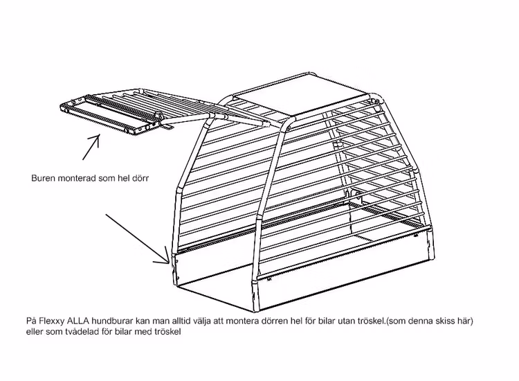 Hundbur Flexxy Medium Dubbel