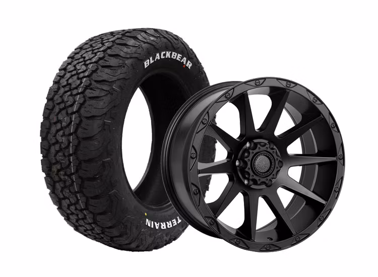 Komplett fälgpaket A207 Flatblack 9x20 6/139,7 ET0 265/50R20