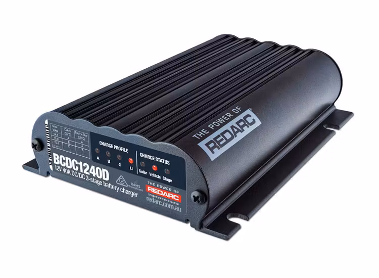 REDARC DC-DC laddare 40A & MPPT solcellsregulator