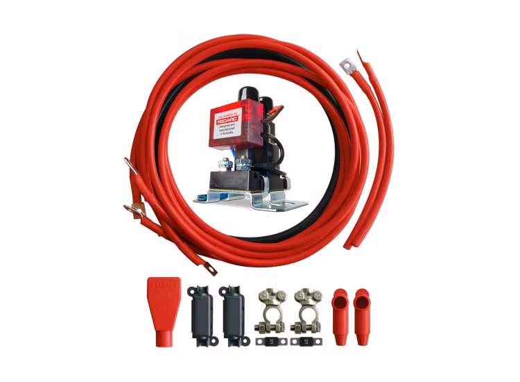 REDARC smart start batteri isolator 12V 100A + kabelsats