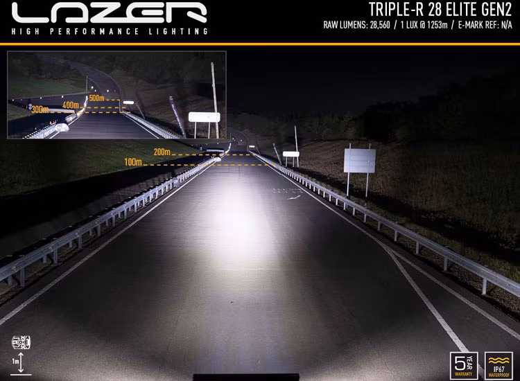 Lazer Triple-R 28 Elite 51 tums LED ramp