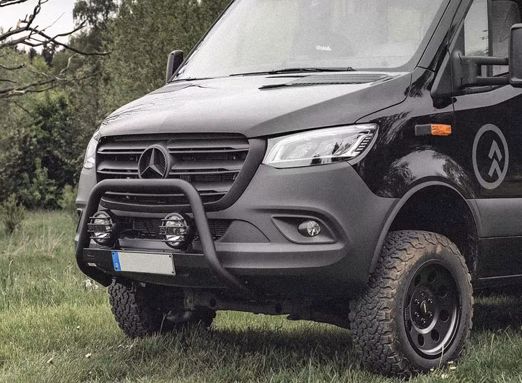 Frontbåge svart Delta 4×4 Mercedes Sprinter 2018+