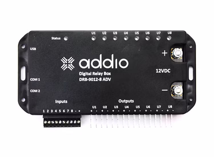 Digital reläbox med 8 utgångar och blåtandsstyrning