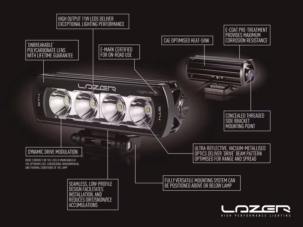 Lazer T16 Evolution LED extraljusramp