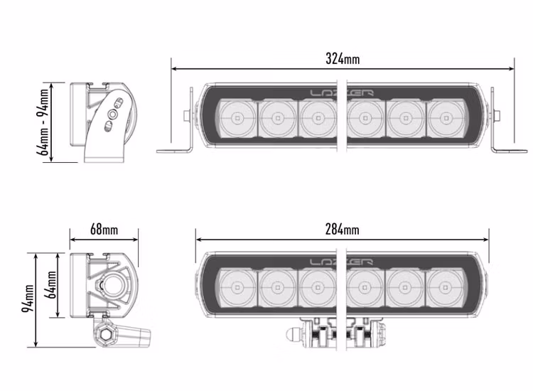 Lazer ST6 Evolution 11,2 tums LED ramp