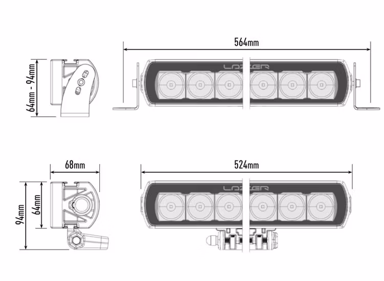 Lazer ST12 Evolution 21 tums LED ramp
