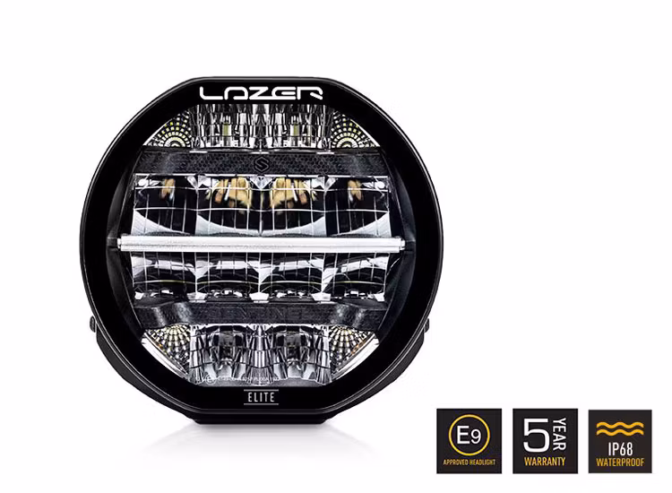 Lazer Sentinel Elite 7 tums LED extraljus med positionsljus