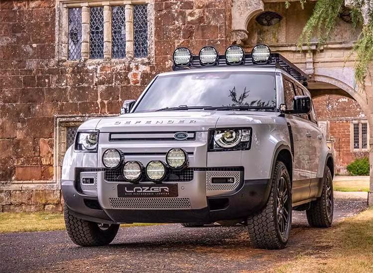 Lazer Sentinel Elite 7 tums LED extraljus med positionsljus