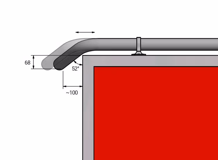 T-Rack MAXI Design takbåge Ford Ranger 15+ WT-Metall anpassad
