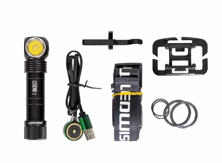 4x Pannlampa Ledwise Legend 2 6000K 1500lm inkl. laddstation