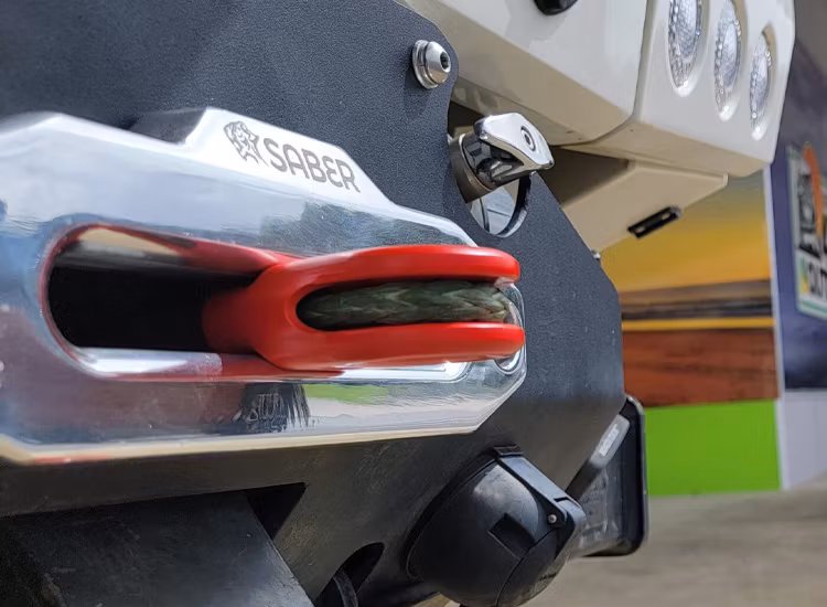 Aluminium Spliced Winch Thimble i Cerakote Black