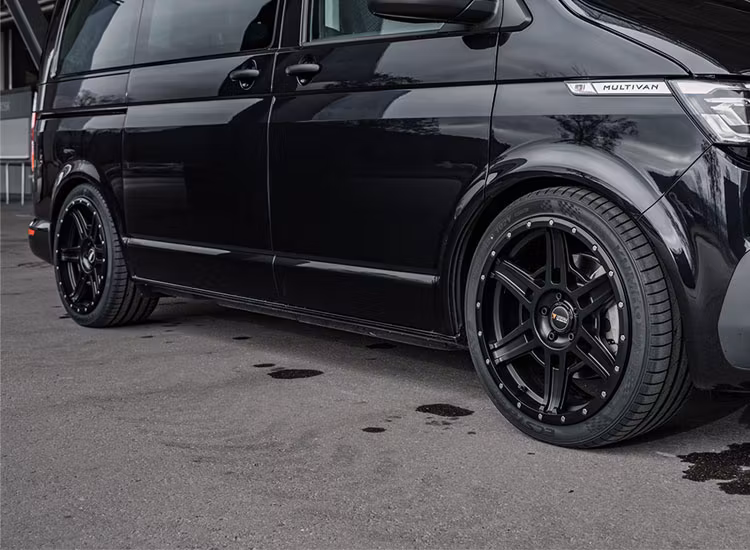 Twin Monotube Projekt Satinsvart AT5 9X20 ET43 VW T5 / T6 / T6.1