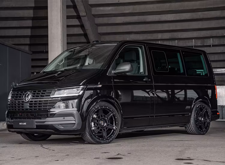 Twin Monotube Projekt Satinsvart AT5 9X20 ET43 VW T5 / T6 / T6.1