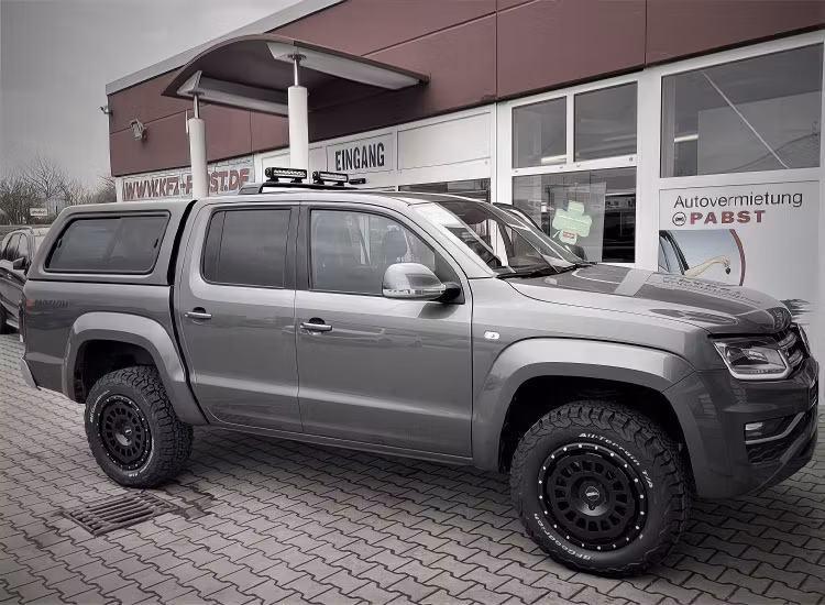 Twin Monotube Projekt Satinsvart AT 8X18 ET45 VW T5 / T6 / T6.1 / Amarok