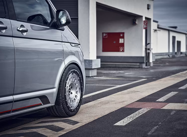 Twin Monotube Projekt Borstad silver AT20 9X20 ET45 VW T5 / T6 / T6.1 / Amarok