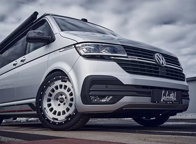 Twin Monotube Projekt Borstad silver AT20 9X20 ET45 VW T5 / T6 / T6.1 / Amarok