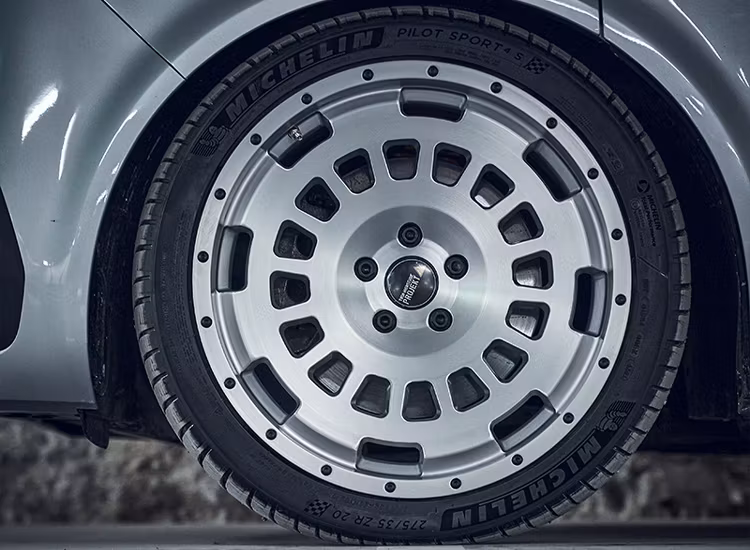 Twin Monotube Projekt Borstad silver AT20 9X20 ET45 VW T5 / T6 / T6.1 / Amarok