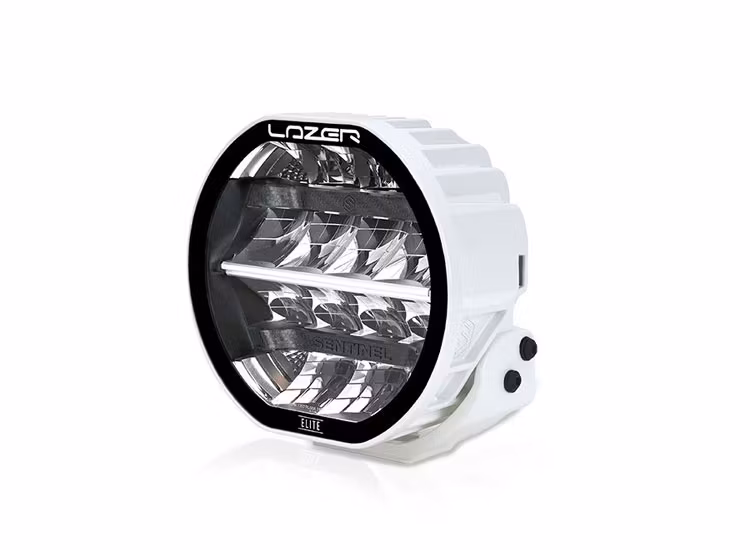 Lazer Sentinel Elite 7″ vit med positionsljus