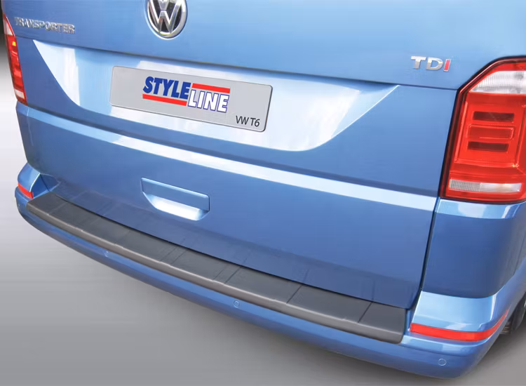 Stötfångarskydd svart ribbad VW T6 / T6.1 med enkel baklucka 2015+