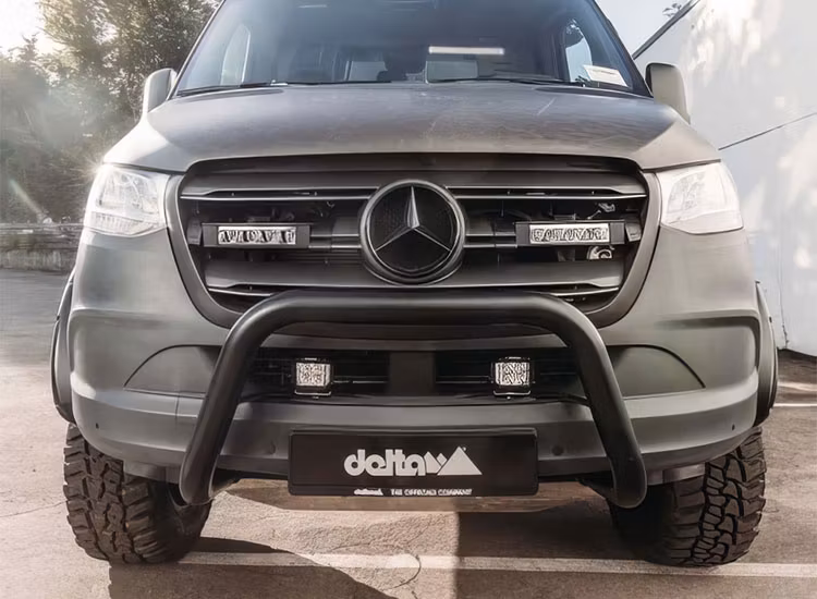 Frontbåge basic 76mm svart Delta 4x4 Mercedes Sprinter 2018+