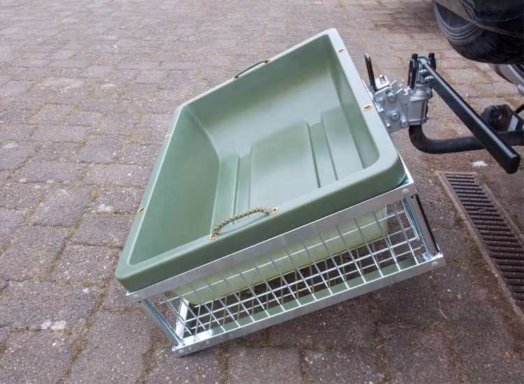 Lastkorg 890x585x200 förzinkad med tiltbart snabbfäste