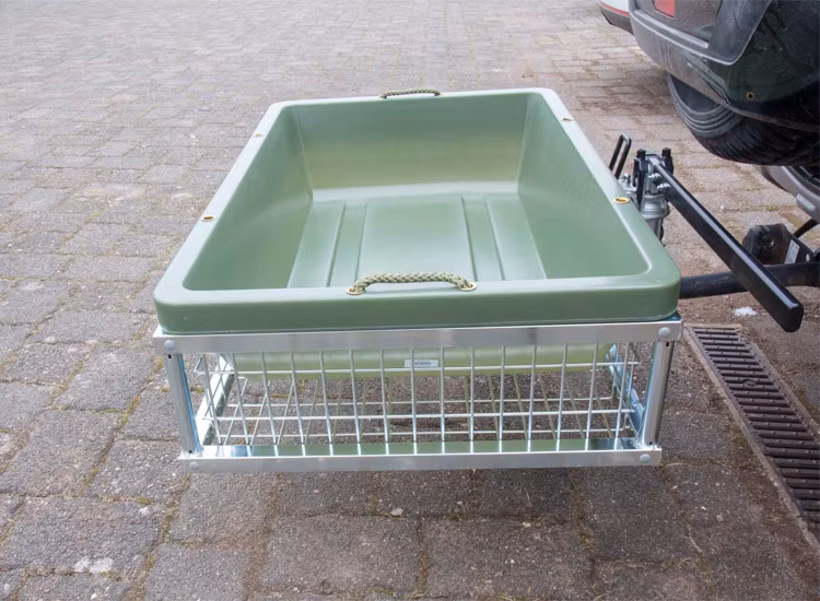 Lastkorg 890x585x200 förzinkad med tiltbart snabbfäste