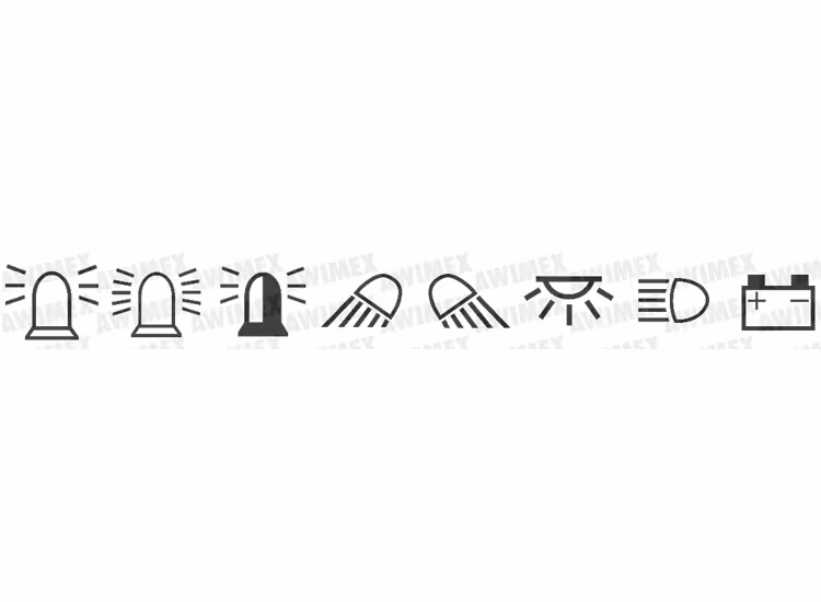 Handkontroll 13-knappar för SCR Advanced 3m kabel