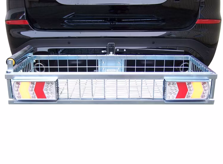 Lastkorg förzinkad med snabbfäste och belysning