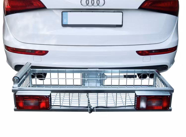 Lastkorg förzinkad med snabbfäste och belysning