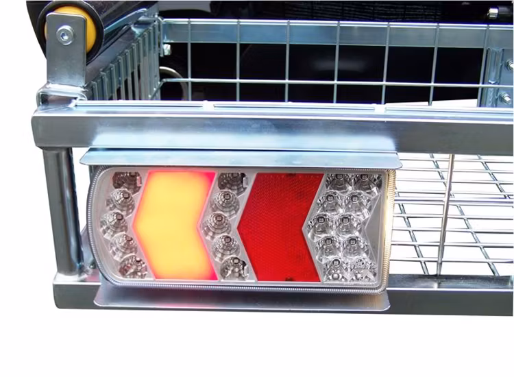 Lastkorg förzinkad med snabbfäste och belysning