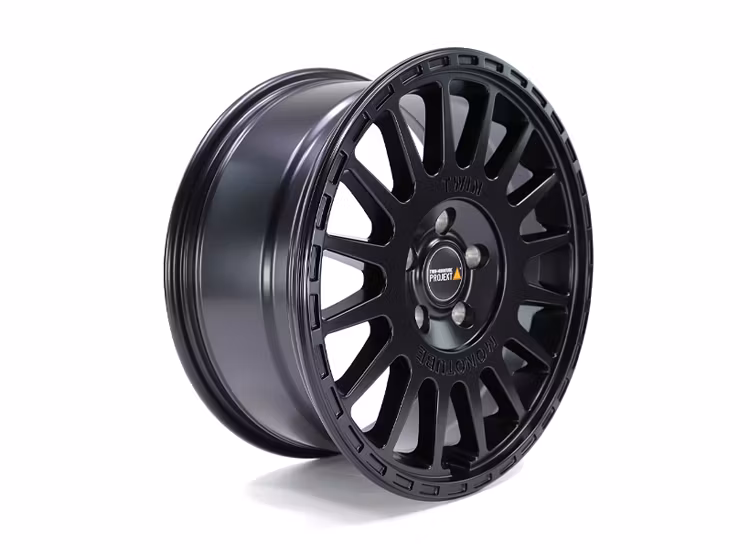 Twin Monotube Projekt Satinsvart AT2 8X18 ET45 VW T5 / T6 / T6.1 / Crafter