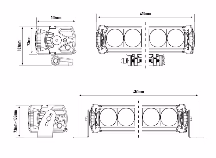 Lazer Triple-R 1000 Blixtljus 15.7 tum LED ramp