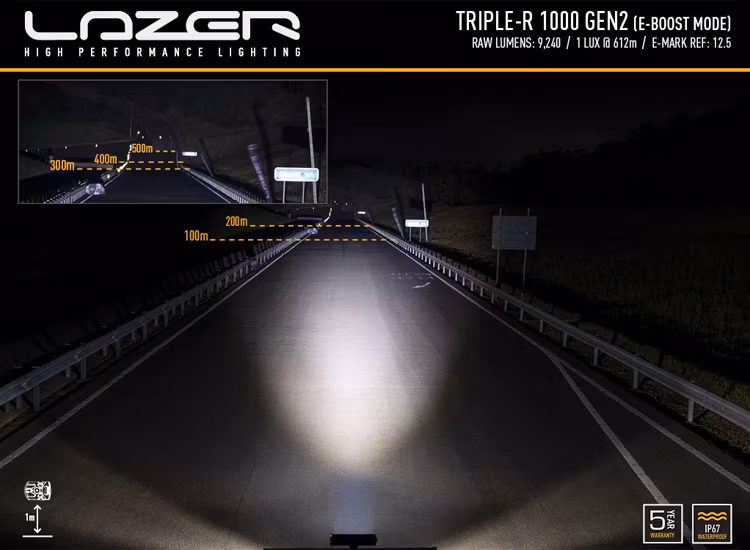 Lazer Triple-R 1000 Blixtljus 15.7 tum LED ramp