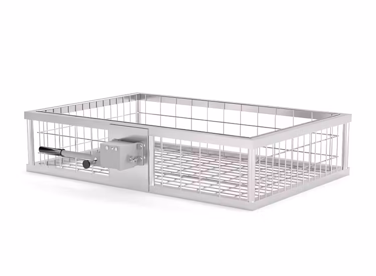 Lastkorg förzinkad 105x45x16cm med snabbfäste