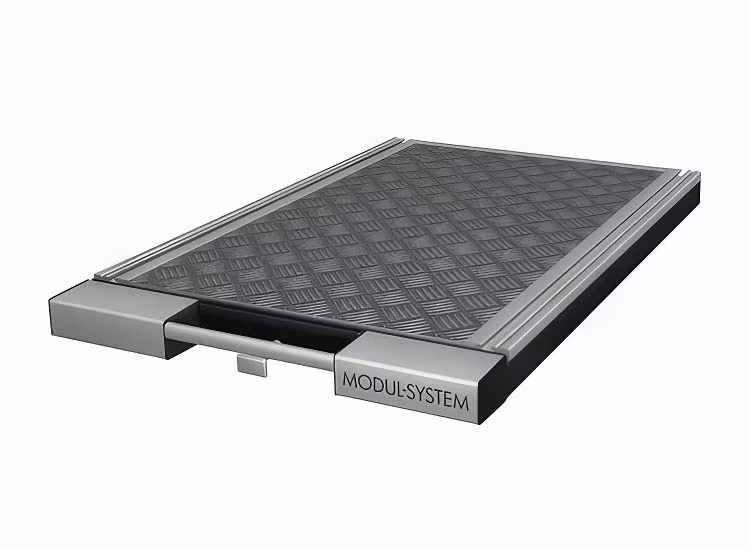 Lastsläde Modul-System med integrerade T-spår 648x972mm