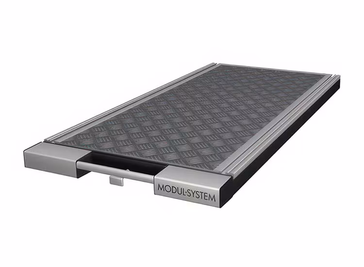 Lastsläde Modul-System med integrerade T-spår 648x1296mm