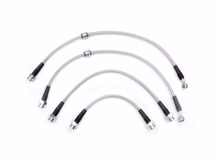 Extra långa stålomspunna bromsslangar Suzuki Jimny 2018+