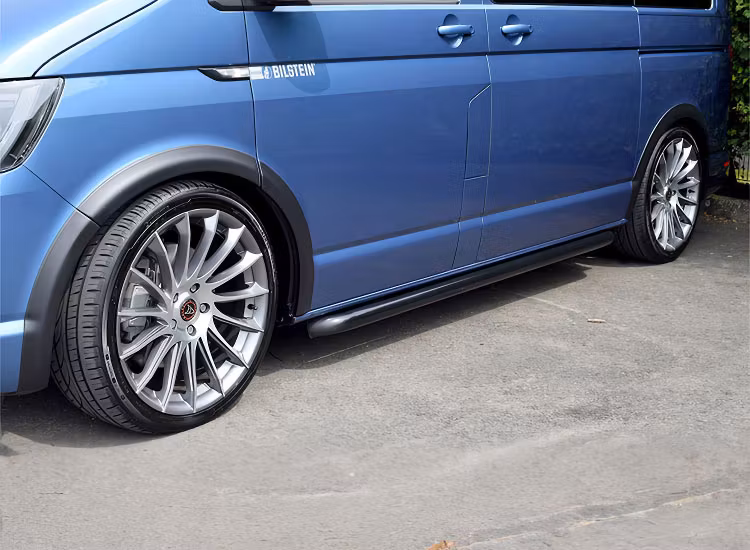 Skärmbreddare mattsvarta VW Transporter T6 2015-2019