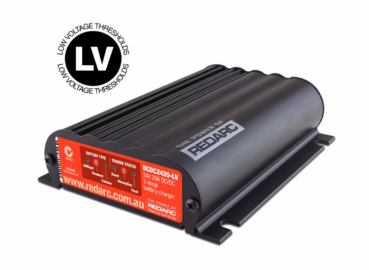 REDARC BCDC2420-LV 24V 20A DC-DC Laddare & MPPT solcellsregulator