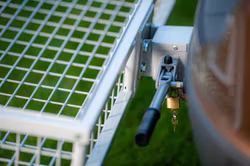 Lastkorg lackerad grå med snabbfäste och belysning