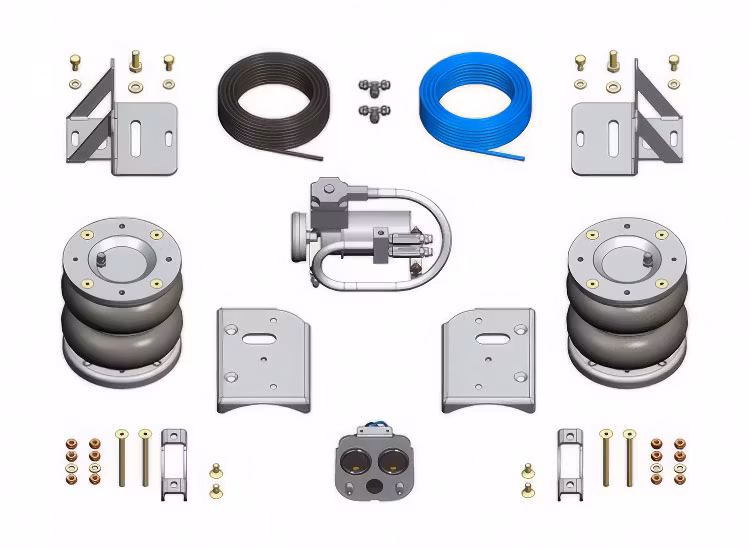 Luftfjädring inkl. kompressor Transit RWD enkelhjul bak 2019+