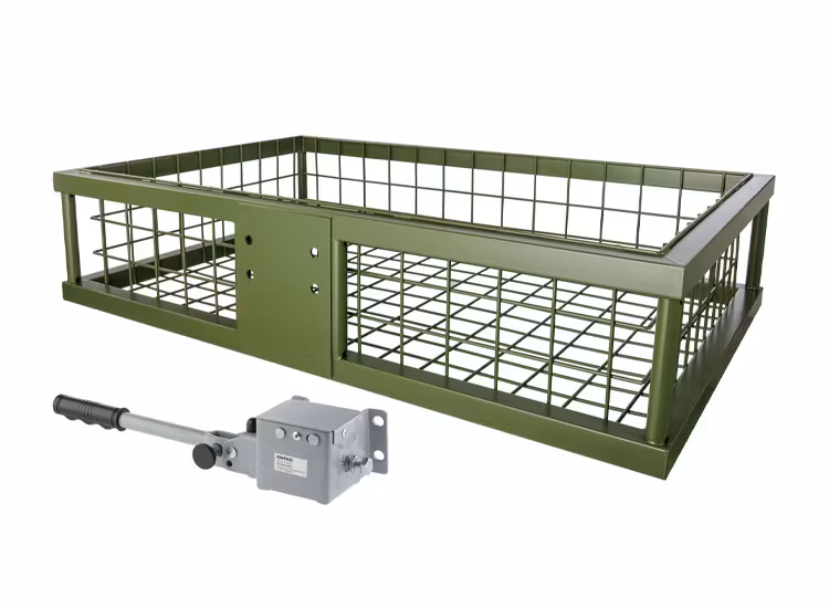 Lastkorg grön 890x585x200 med snabbfäste